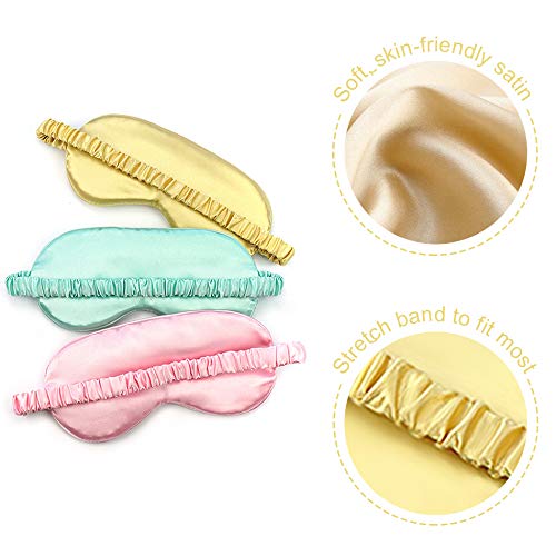 6-Color Silk-Feel Satin Eye Mask Assortment - Image 2