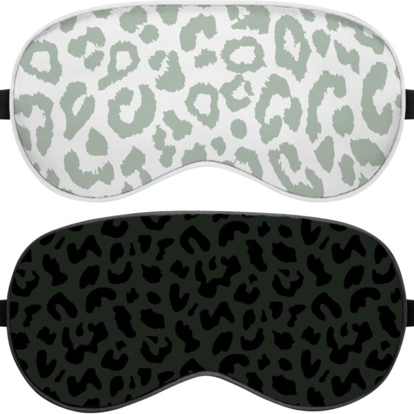 Silky-feel sleep mask with elastic strap (2-piece set)