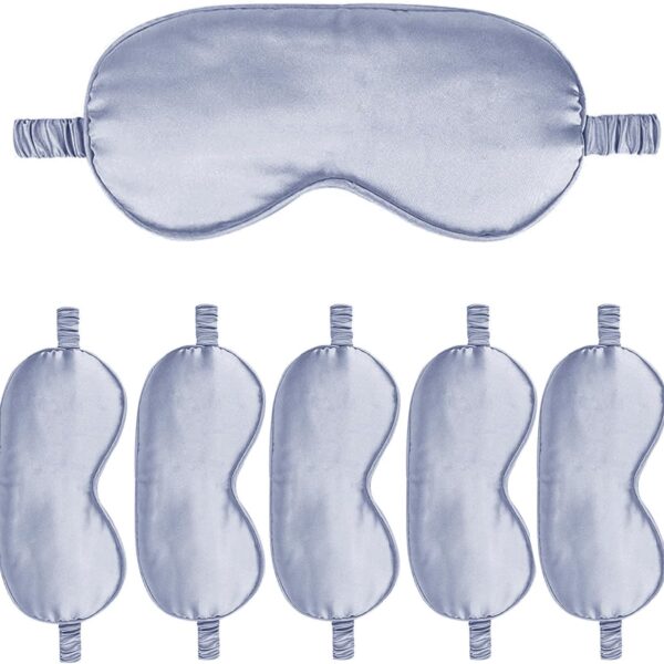 6-Piece Silk-Feel Satin Eye Mask Set